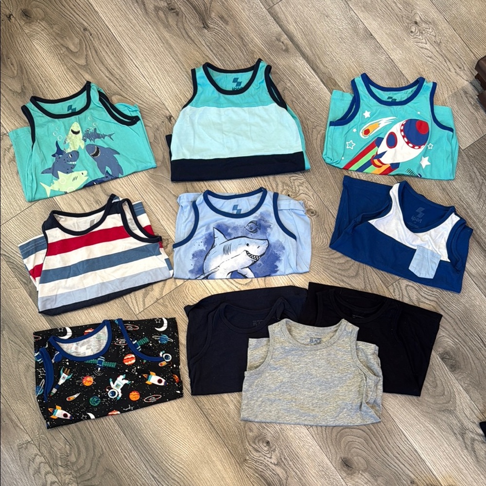 Colorful Kids Tank Tops Set